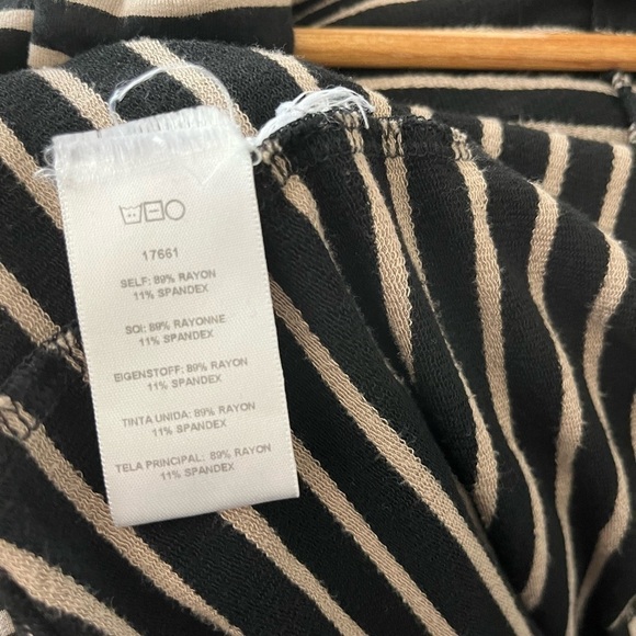 Anthropologie Dolan Left Coast Black and Tan Striped Jacket Blazer Womens Medium - Picture 10 of 10